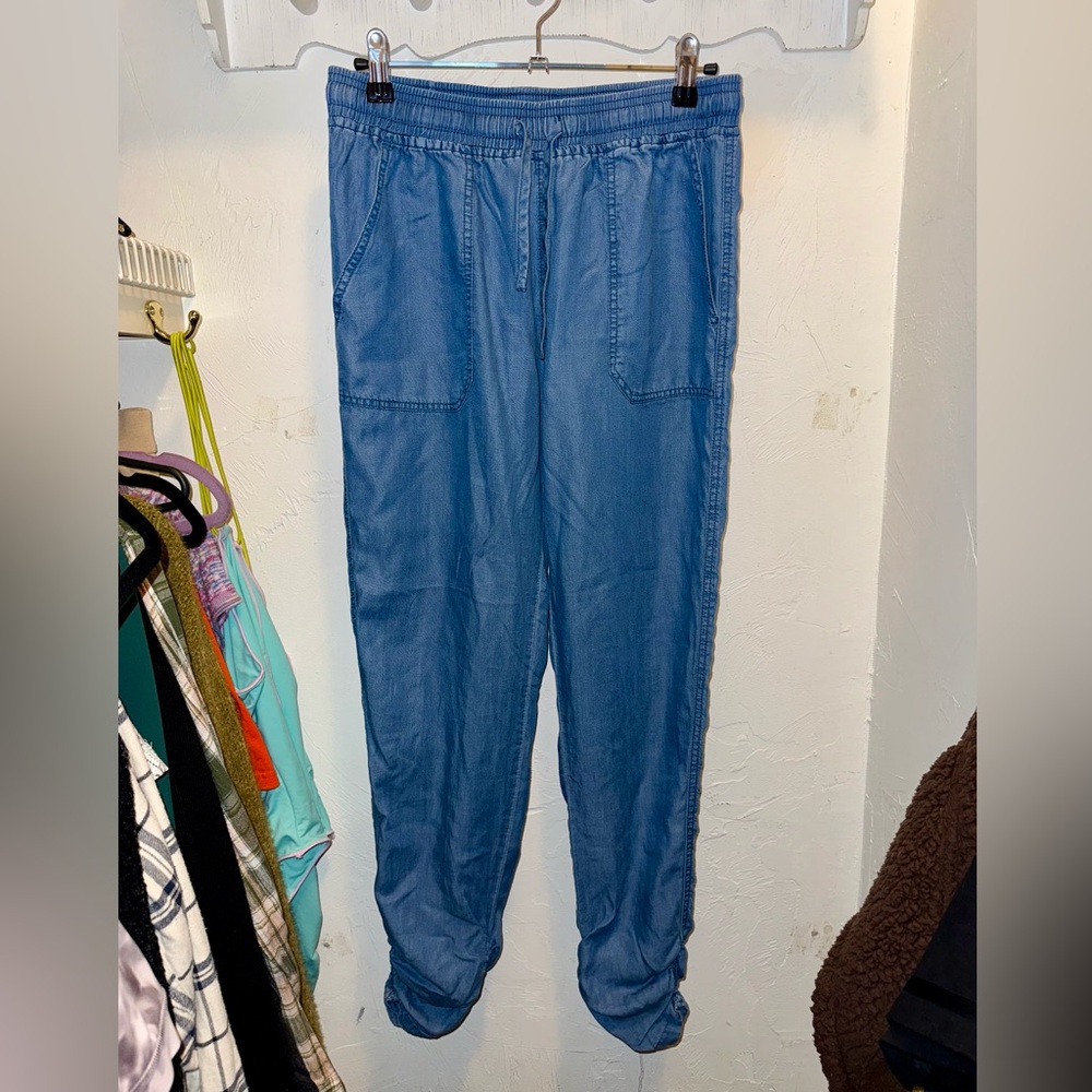 Thread & Supply Light Blue Tencel Joggers